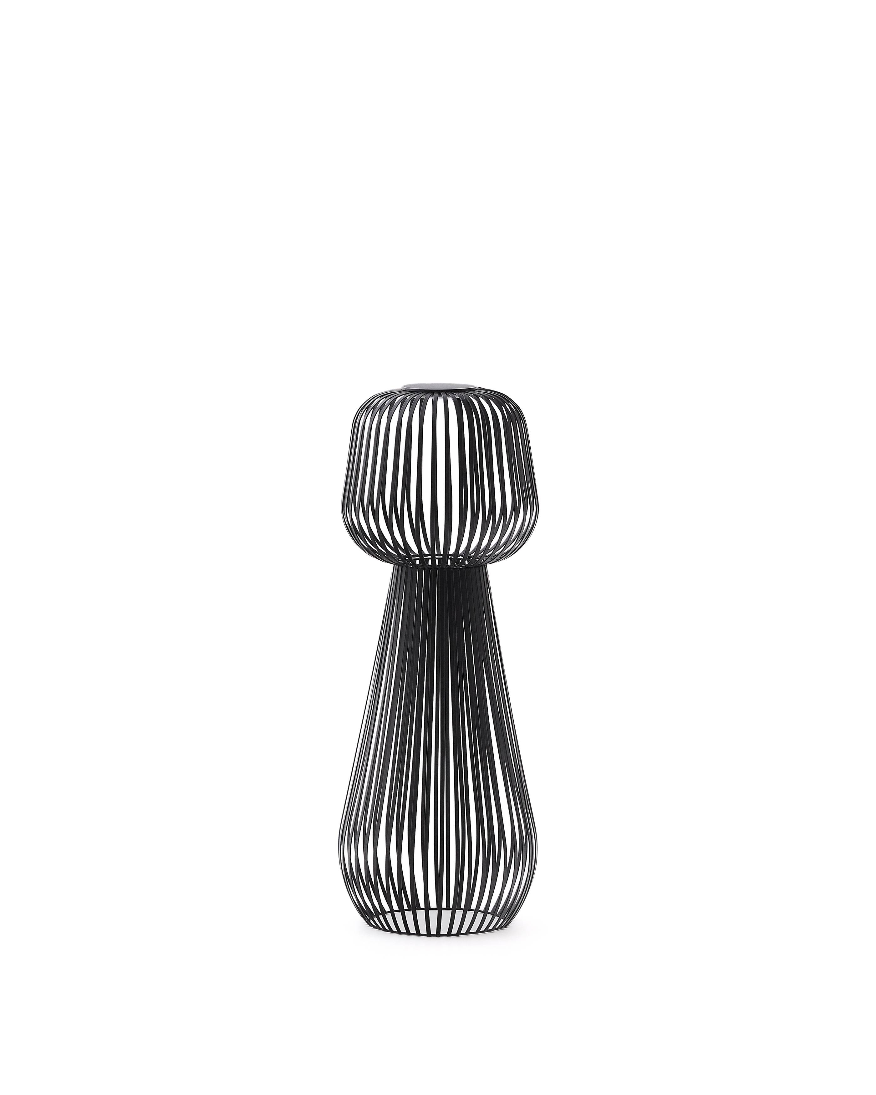 Уличный торшер Reiba из металла черного цвета на солнечной батарее La Forma 262047