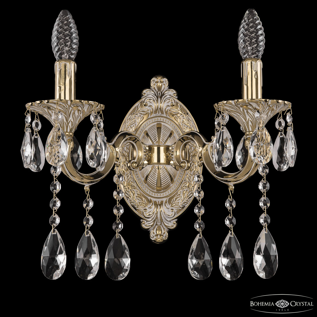 Бра бронзовые с хрусталём 7201B10/2/175 A GW