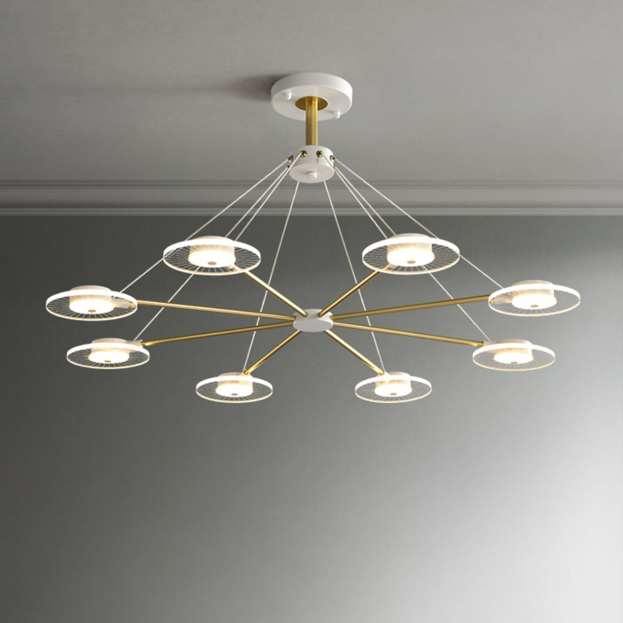 Потолочная люстра NADIN L8 by ImperiumLoft