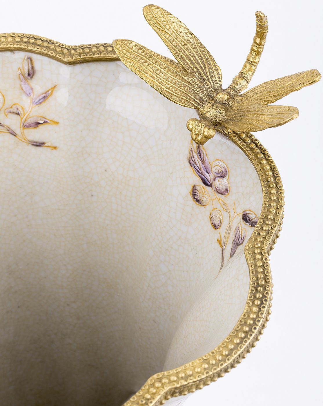 Ваза со стрекозой Glasar 31G1755/A1159HC/HLG1435