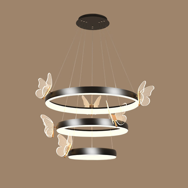 Подвесная люстра BABETTA D B D60+80 Black by ImperiumLoft