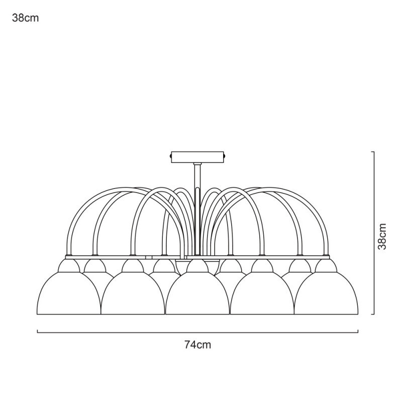 Люстра на штанге Arte Lamp A6057PL-8CC