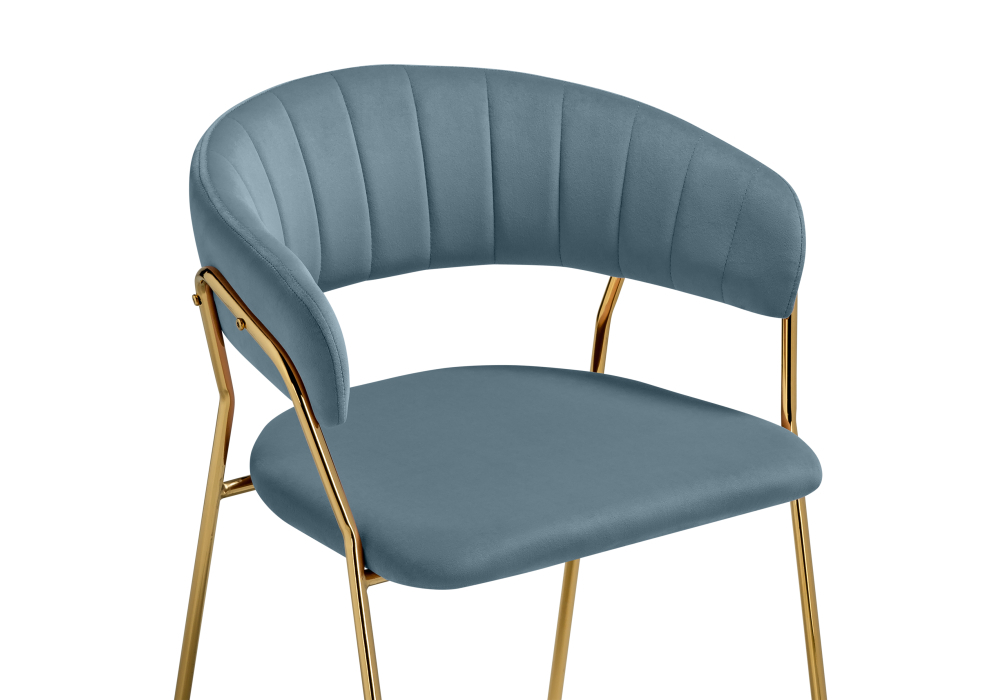 Стул Woodville Kamelia 1 light blue /gold 15473