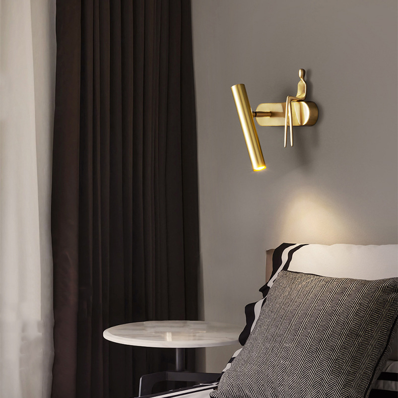 Настенный светильник REMUS Left Brass by ImperiumLoft
