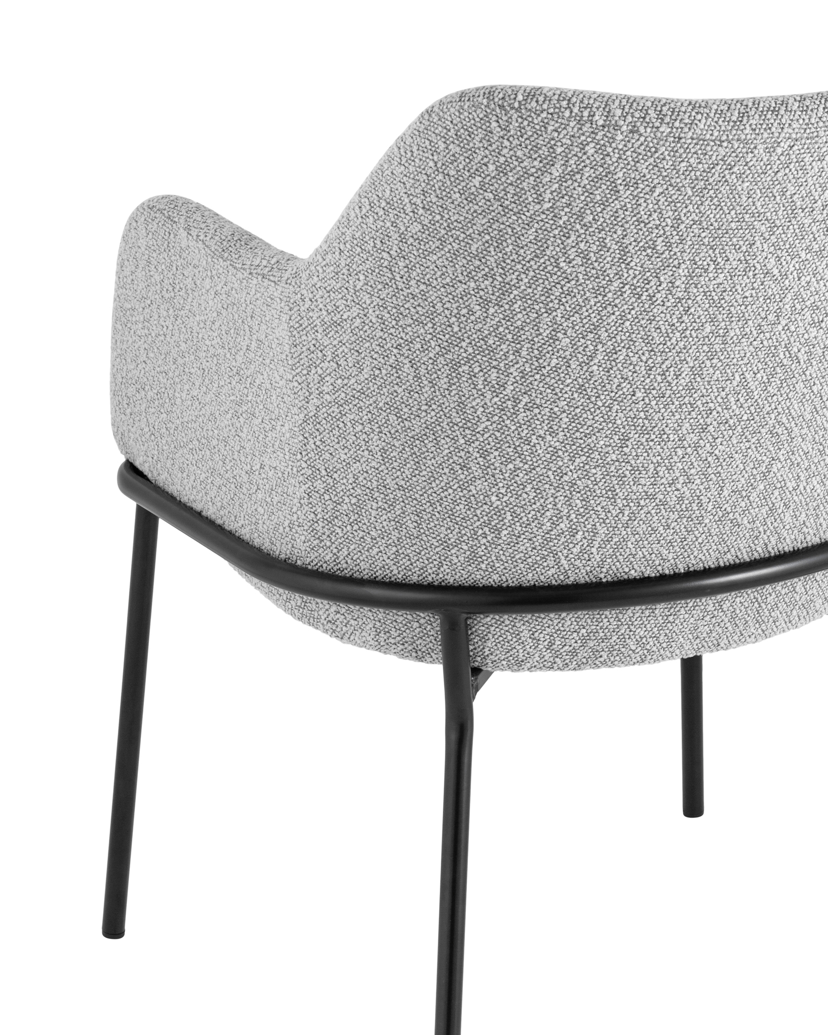 Стул Кози ткань букле серый Stool Group