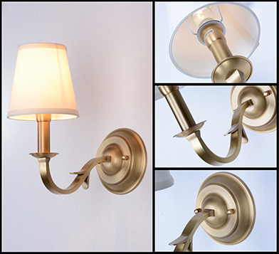 Настенный светильник Delight Collection XD010-1W brass