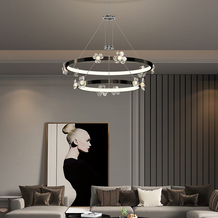 Подвесная люстра CAMILIA C L115 Black by ImperiumLoft