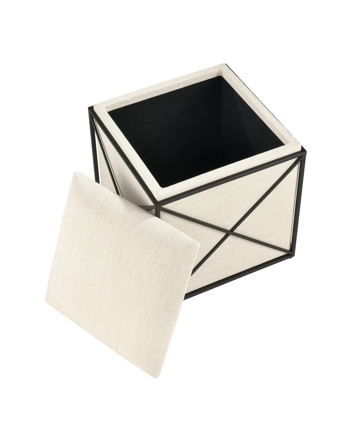 Бежевый пуф Аксель Louvre Home LHFPFS0016HLN