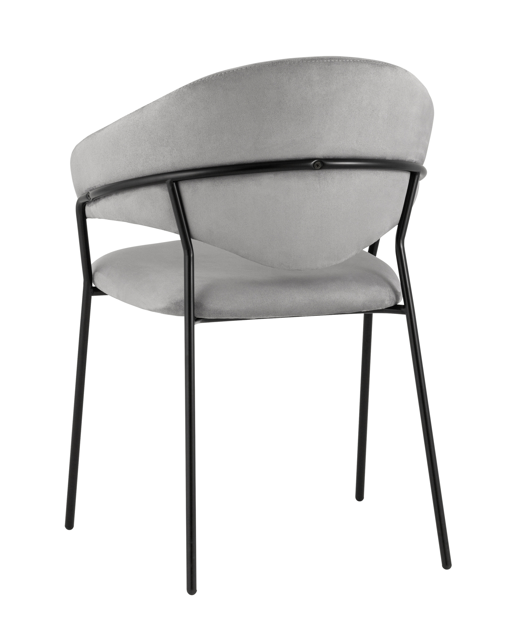 Стул Алексис искусственная замша серый Stool Group