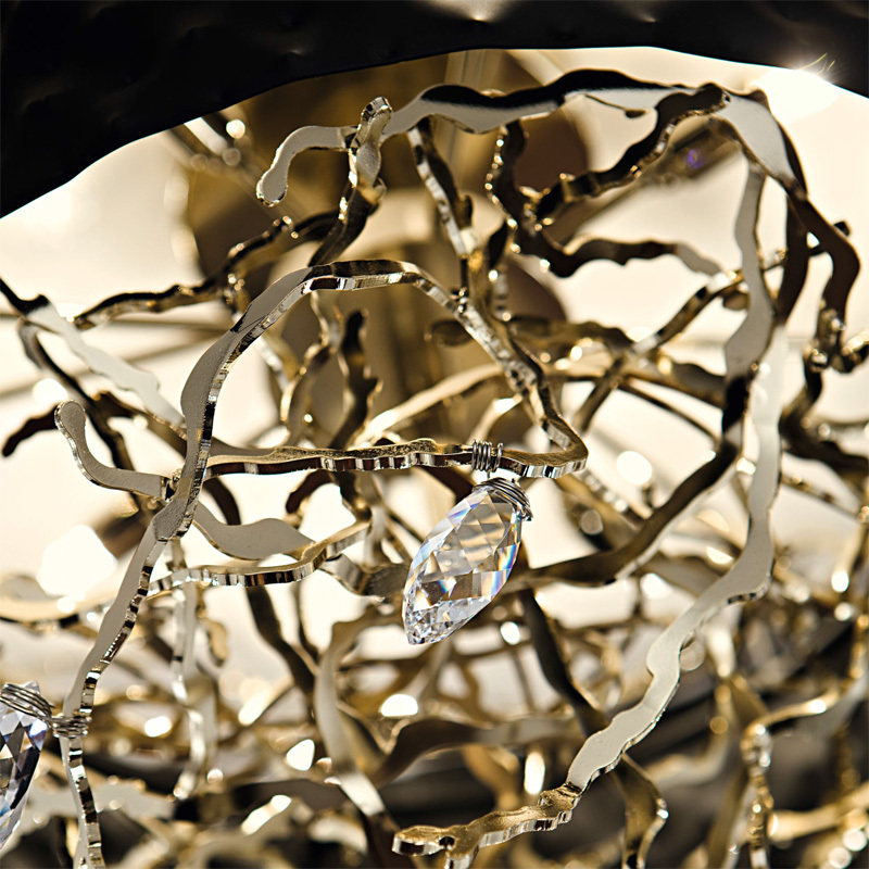 Потолочный светильник IDL 463/8 black gold