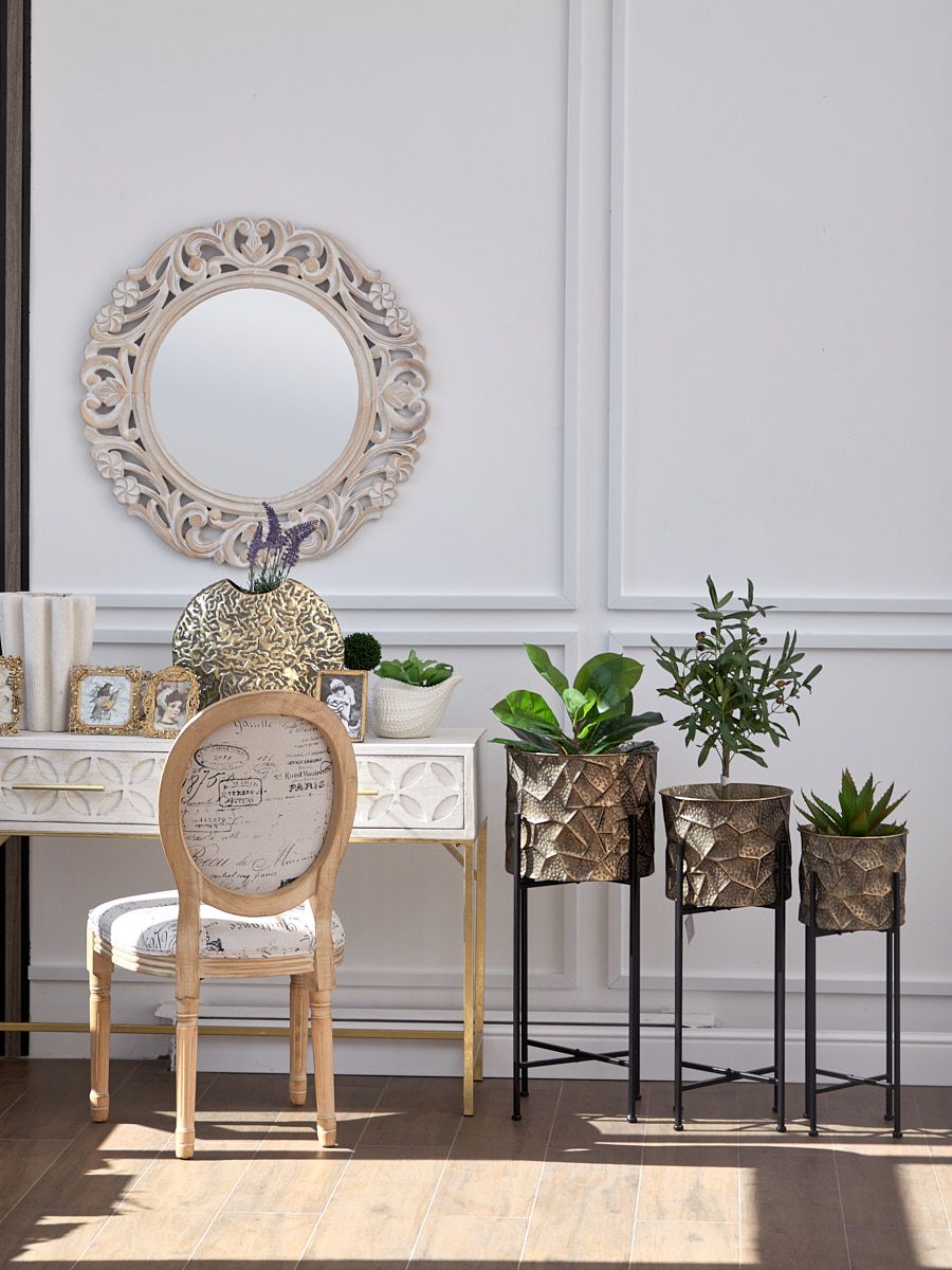 Кашпо напольные Каир на подставках, набор Glasar 57-463