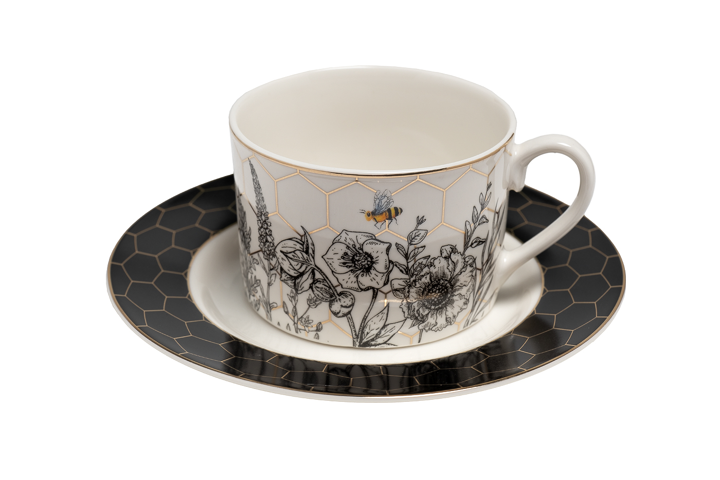 Чайная пара Honeycomb 230 мл Garda Decor 26FC-СHAYP-HONEYCOMB-230/1