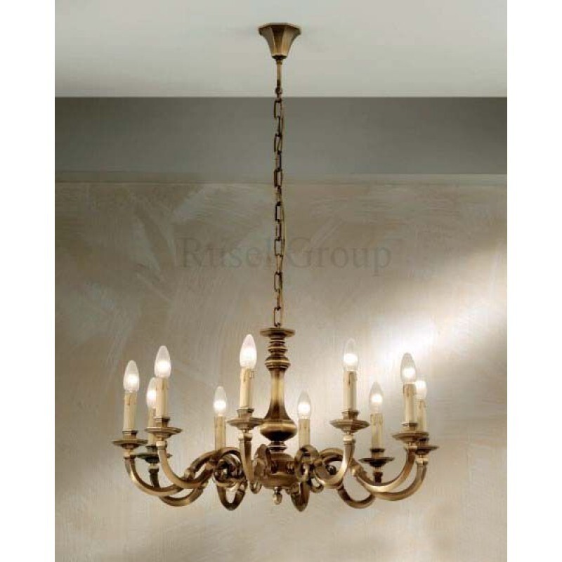 Люстра Orion LU 1357/10 patina fume