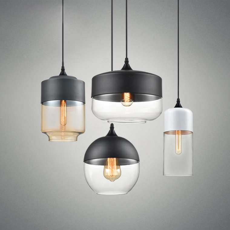 Подвесной светильник NORD B D13 Gray/Transparent by ImperiumLoft