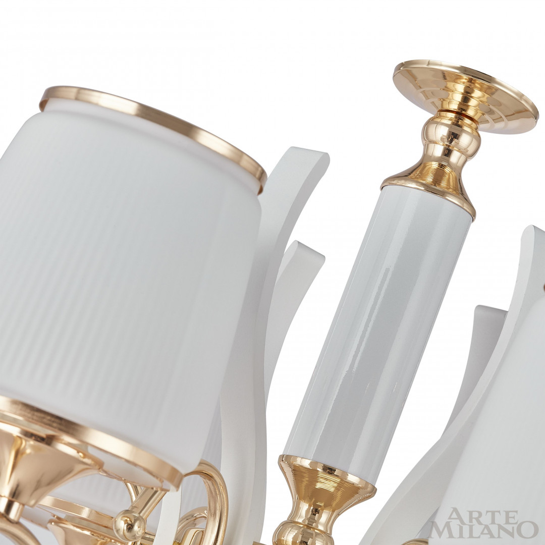 Люстра подвесная с плафонами 303857/5 Wh/Gd Arte Milano