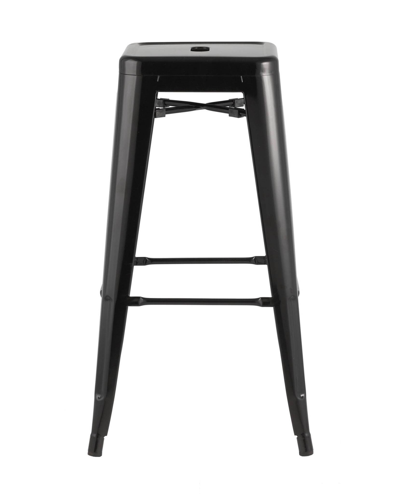 Стул барный TOLIX черный глянцевый Stool Group