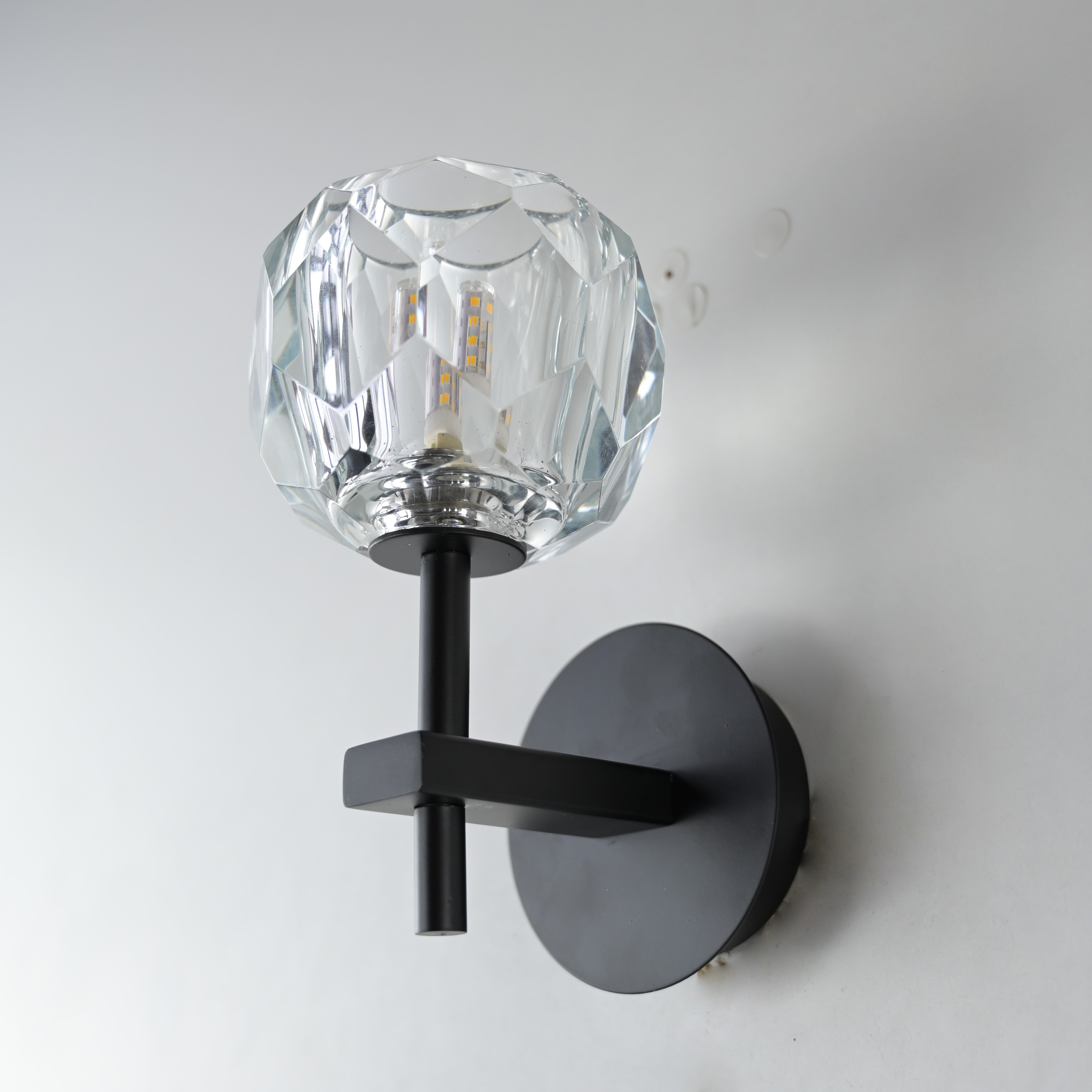 Бра Rh Boule De Cristal Single Sconce Black By Imperiumloft
