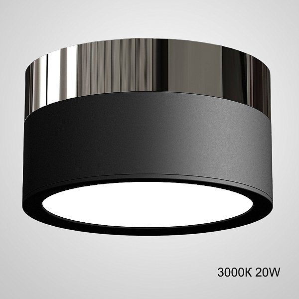 Точечный светильник FOG BRILL D14,5 Black 3000К 20W by ImperiumLoft