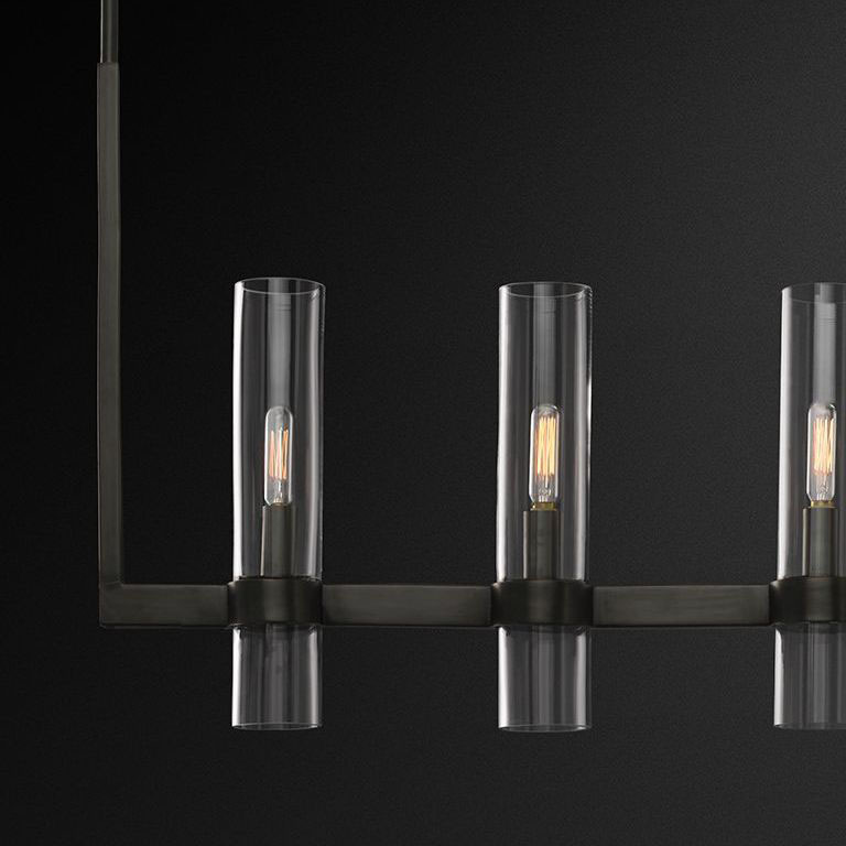 Люстра Restoration Hardware Ravelle Linear 59" Bronze