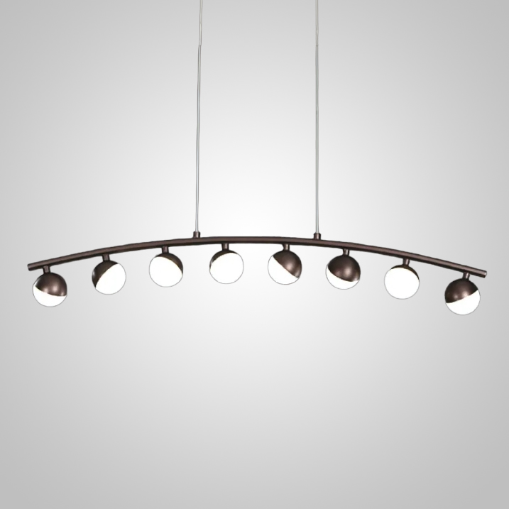 Подвесной реечный светильник CHOIR L8 Brown by ImperiumLoft