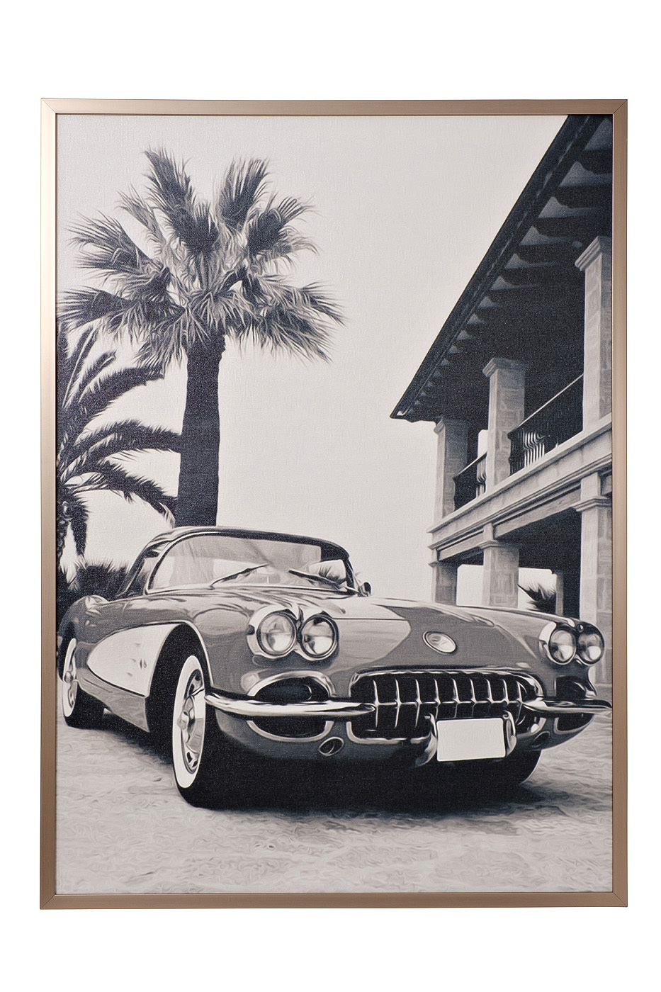 Холст "Майами-1" в багете латунь Garda Decor 89VOR-MIAMI/1