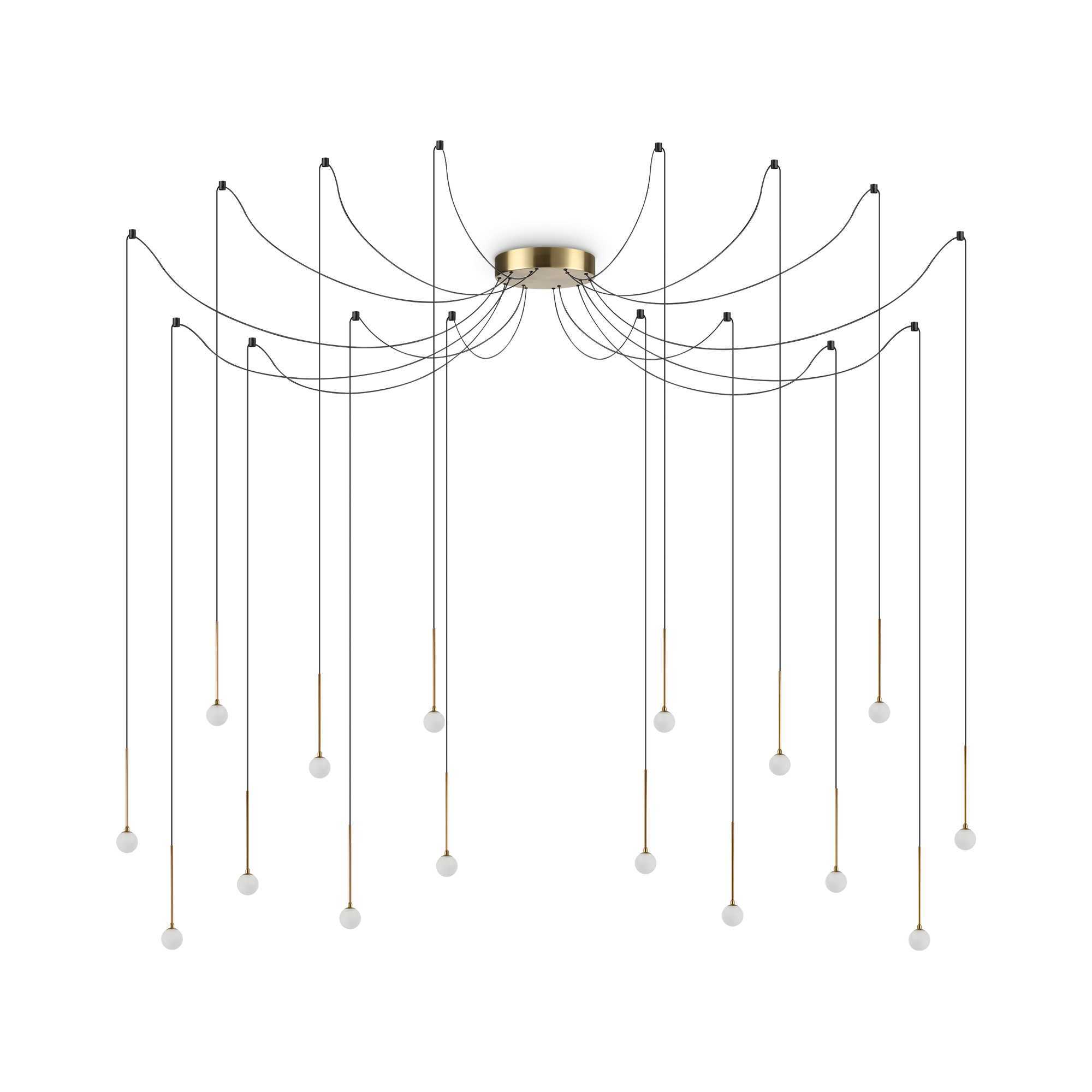 Потолочный светильник Ideal Lux LUCCIOLA SP16 OTTONE 284019