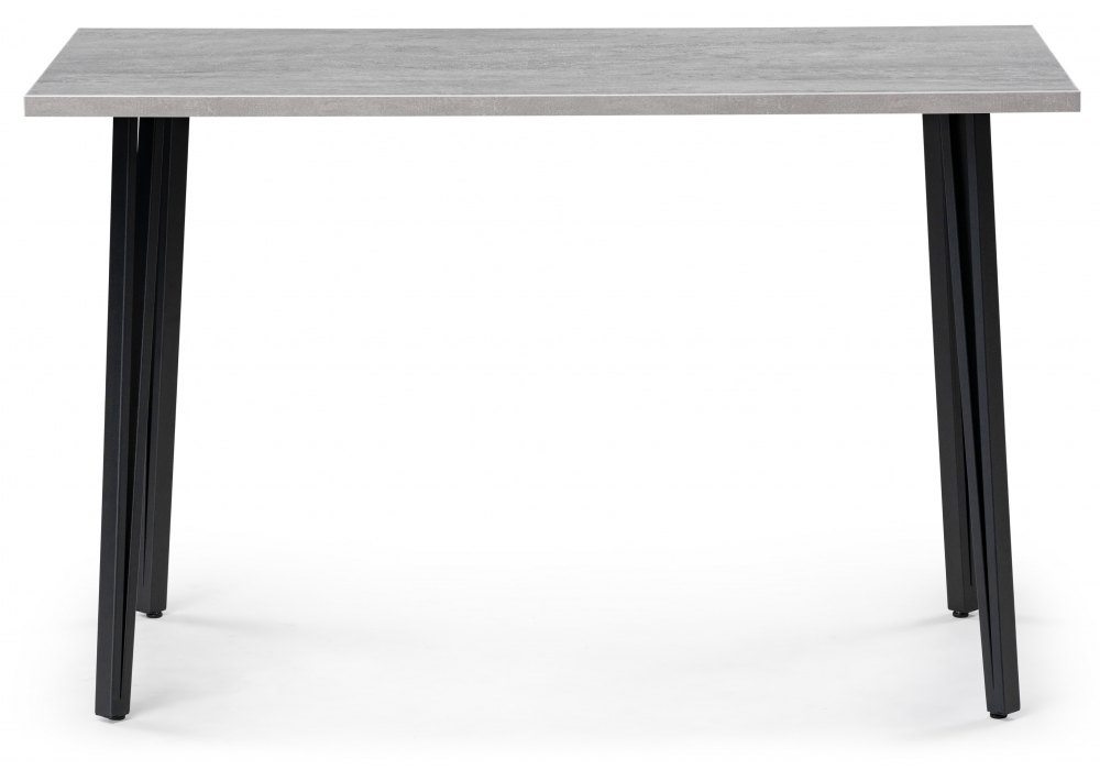 Стол деревянный Woodville Денвер Лофт 120х60х75 25 мм бетон / черный матовый 506939