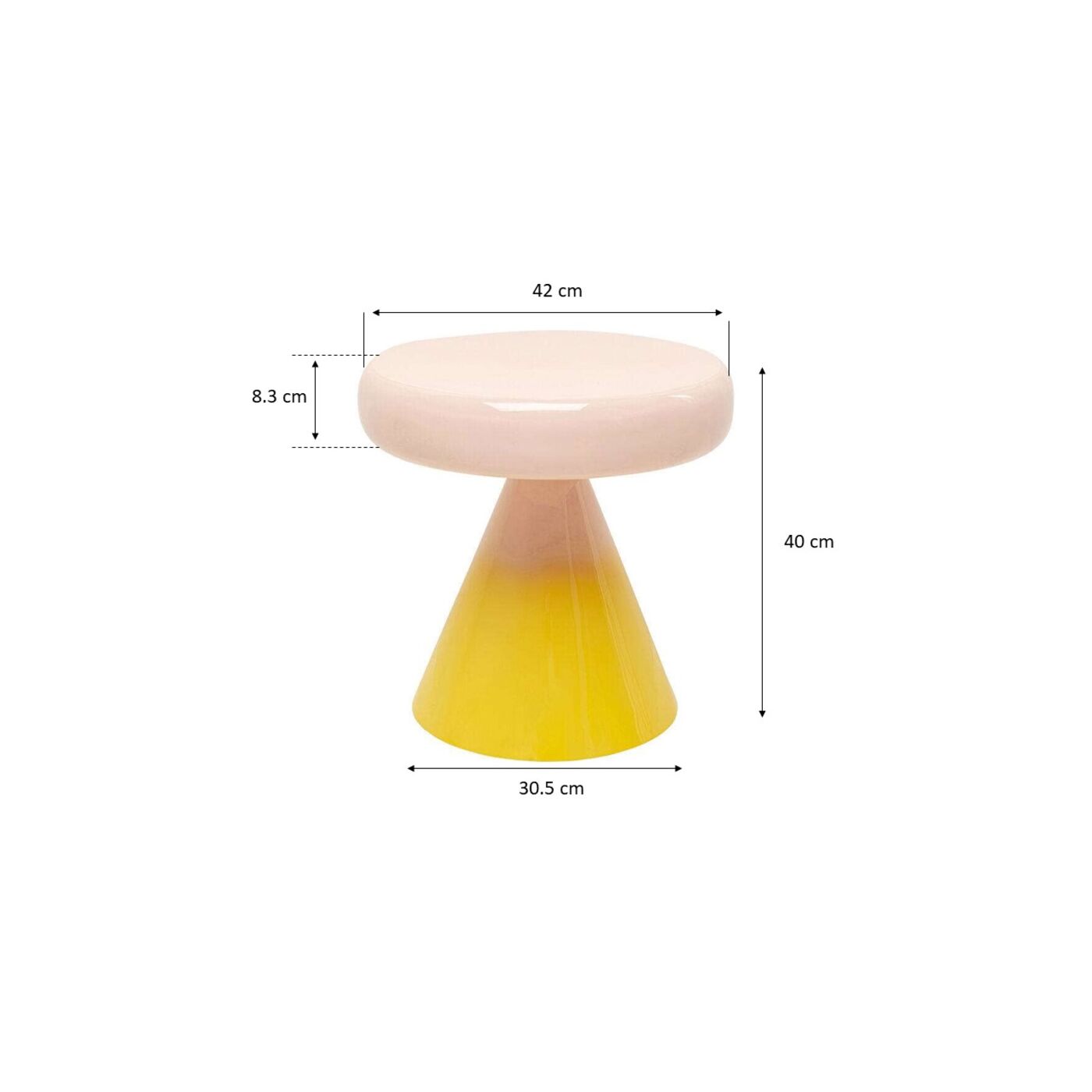 Приставной стол Rici Ø42cm KARE 70366