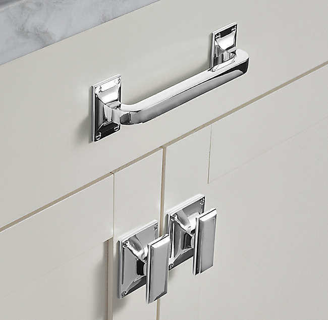 Ручка-скоба Restoration Hardware Marais L.15.2 Lac.Burnished Brass