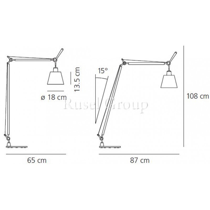 Напольный светильник Artemide TOLOMEO BASCULANTE LETTURA Напольный светильник Artemide TOLOMEO BASCULANTE LETTURA