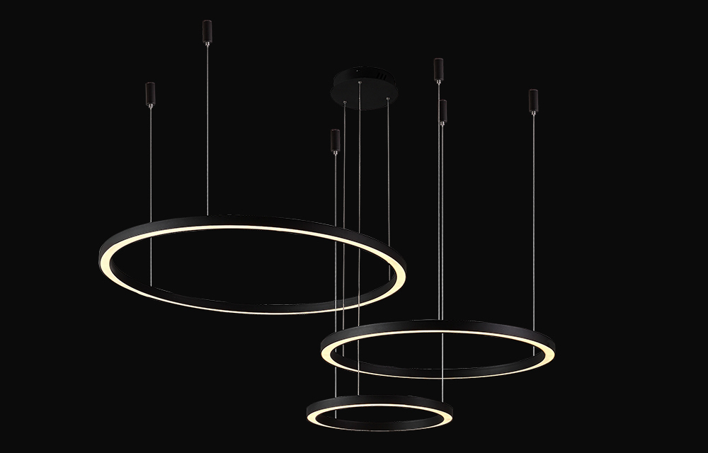 Люстра Crystal Lux FORTUNA SP158W LED D400+600+800 BLACK