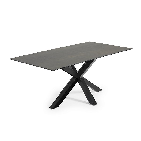 Стол Arya 200x100 черный керамика La Forma (ex Julia Grup)