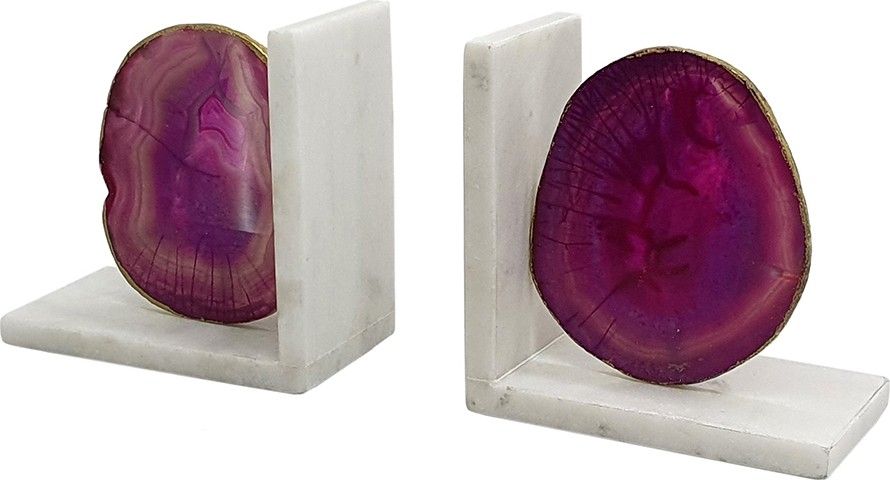 Держатели для книг Агат, набор Glasar 82956-PINK-SA