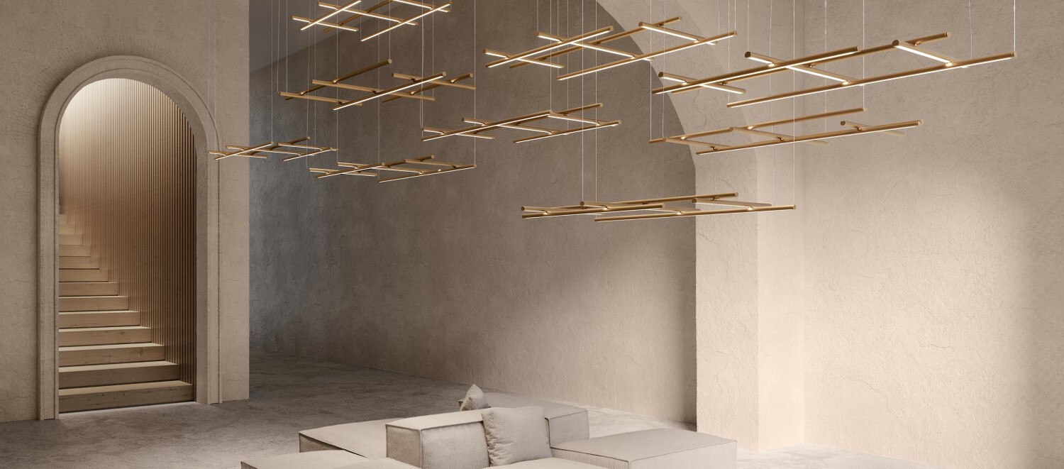 Подвесной светильник Panzeri Hilow bronze