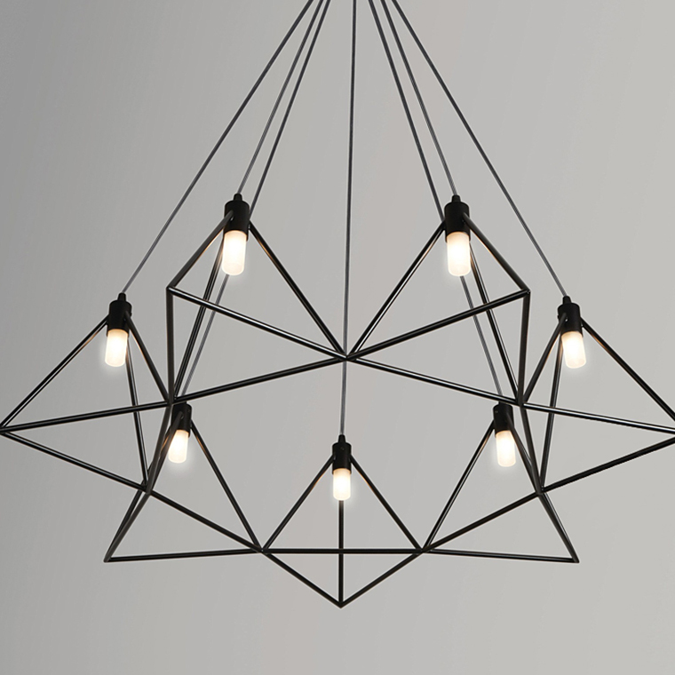 Светильник подвесной GITTER D110 Black by ImperiumLoft