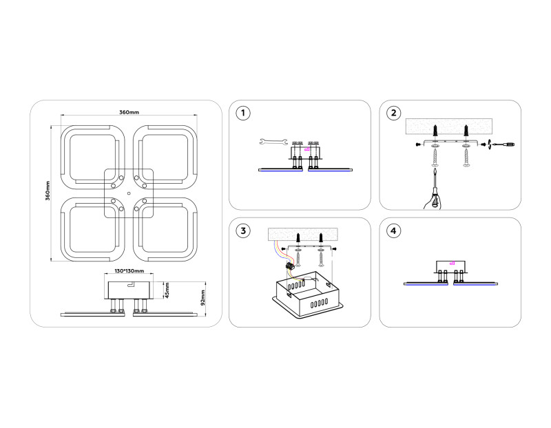 Накладная люстра Ambrella Light FA8947