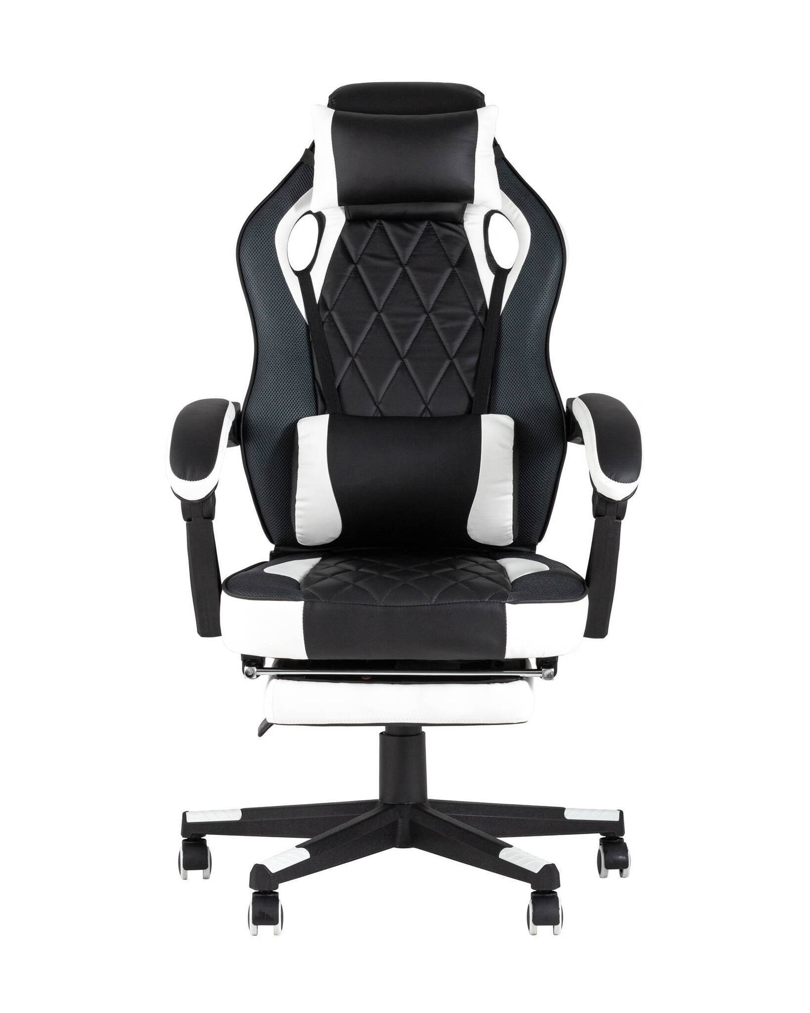Кресло игровоеs Virage черно-белое TopChairs