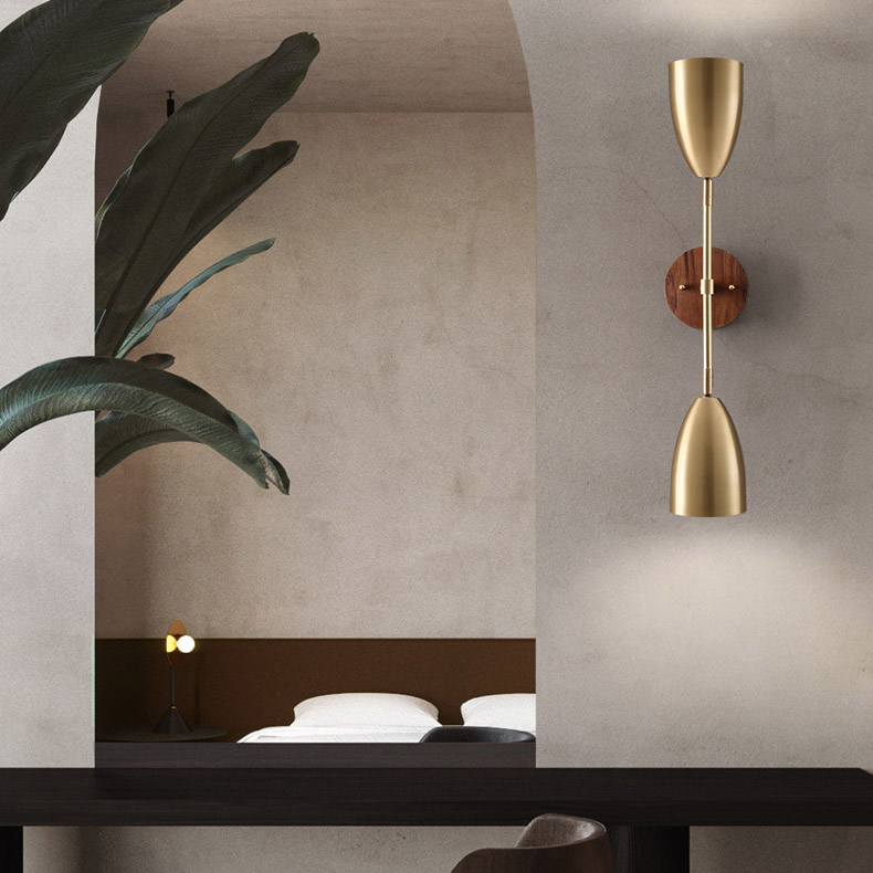 Настенный светильник RENSE L2 Brass by ImperiumLoft