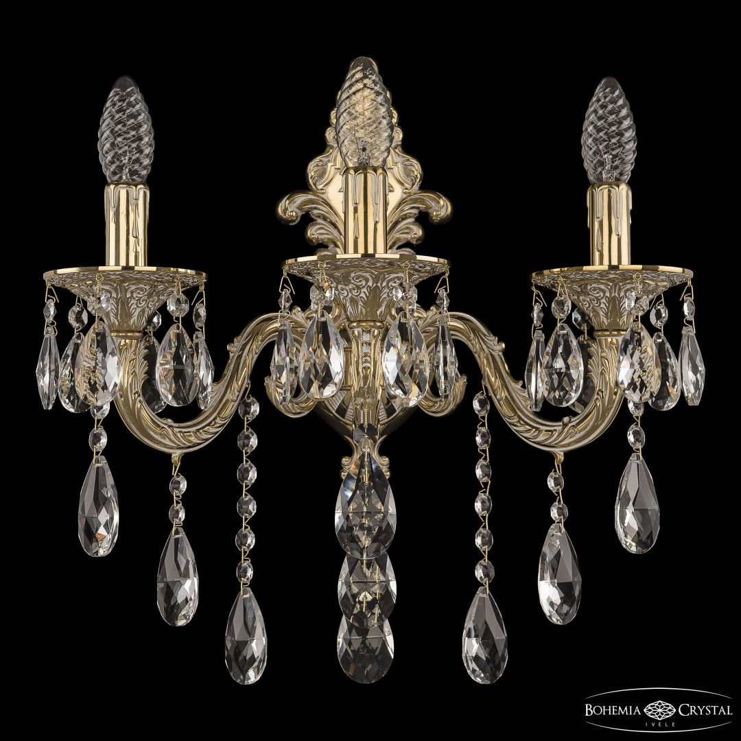 Бра бронзовые с хрусталём 7101B14/3/175 B GW
