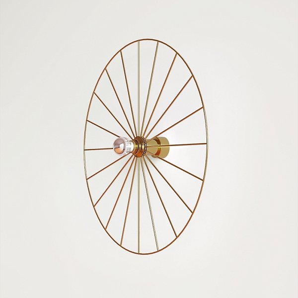 Бра Wheel 60 cm золотой + цоколь 25 cm золотой Aromas del Campo
