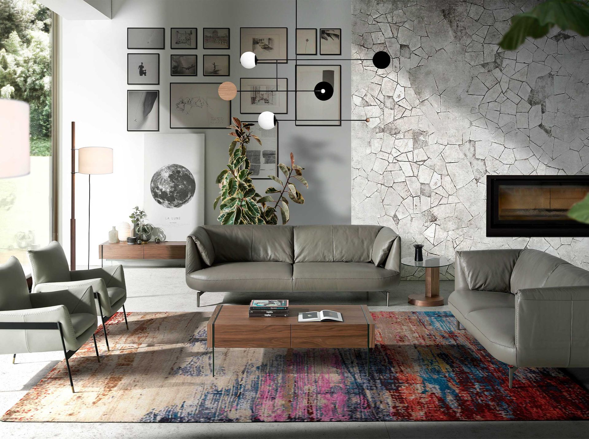 Журнальный столик CP1803-G-NOGAL /2050 Angel Cerda