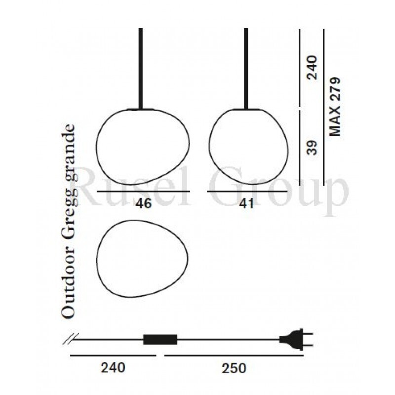 Подвесной светильник Foscarini Outdoor Gregg grande sospensione Подвесной светильник Foscarini Outdoor Gregg grande sospensione