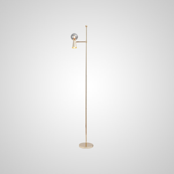 Торшер ABELINA FL Brass Amber by ImperiumLoft