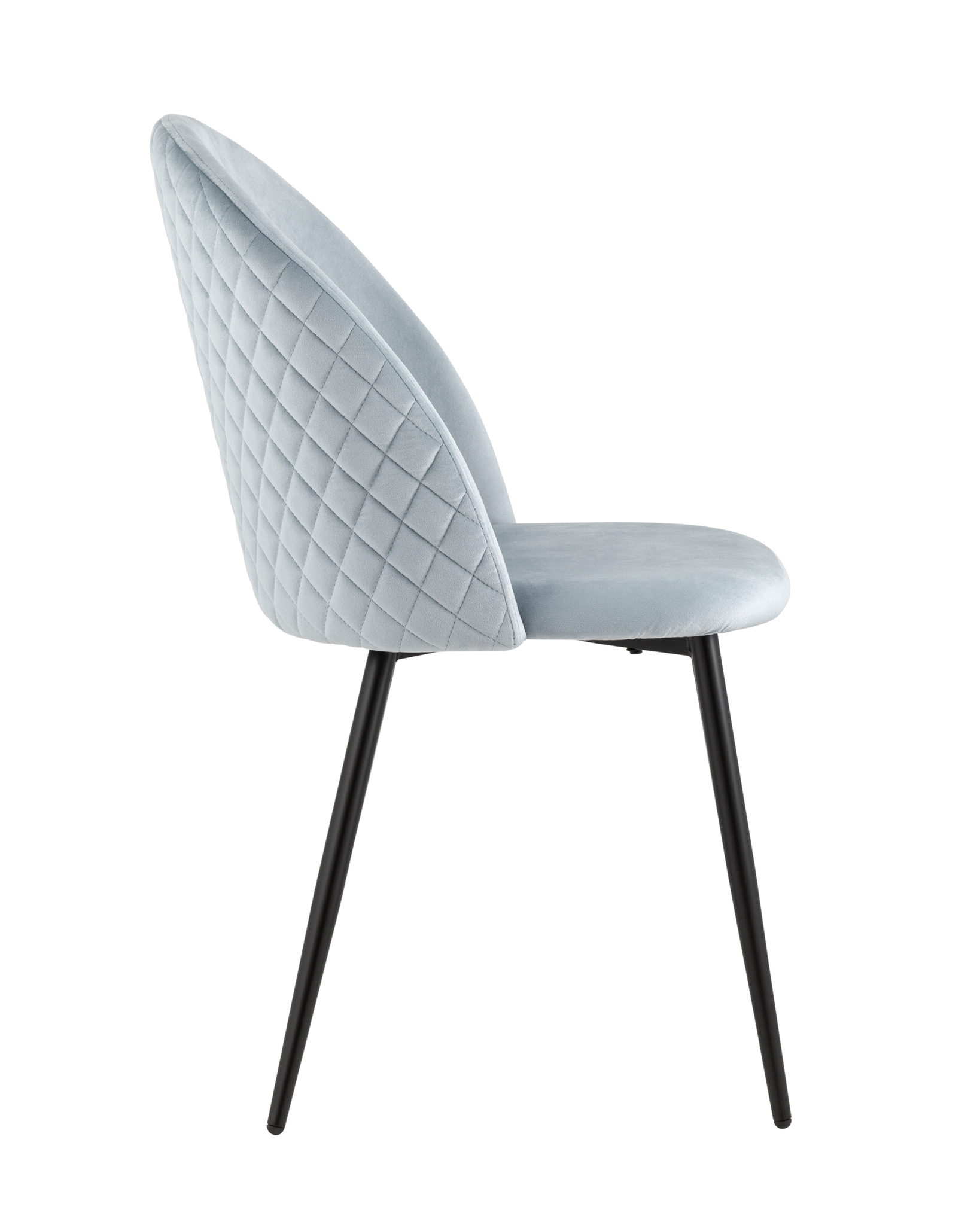 Стул Lilly велюр серо-голубой Stool Group