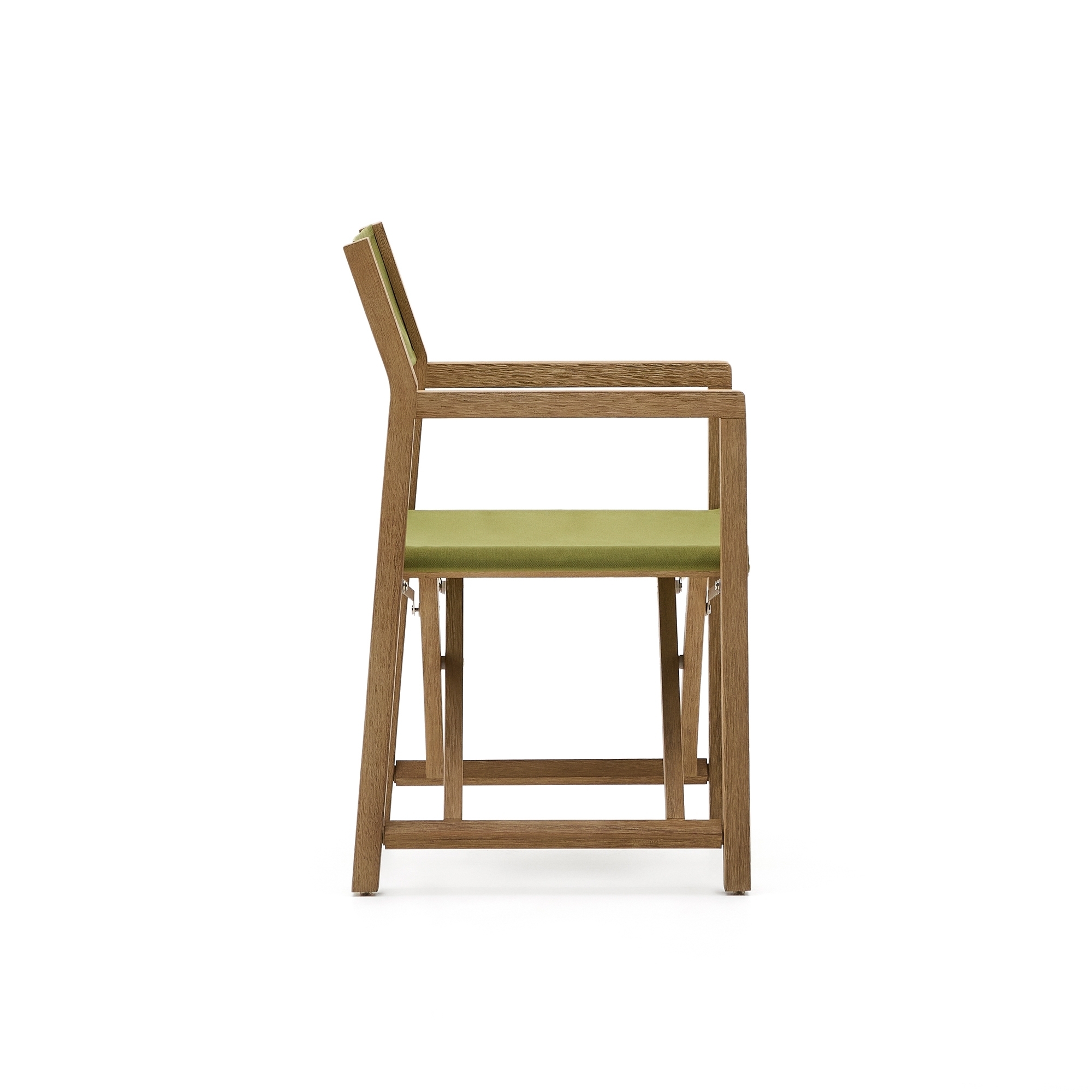 Складной стул Vilara для улицы из акации и текстиля зеленого цвета La Forma (ex Julia Grup)