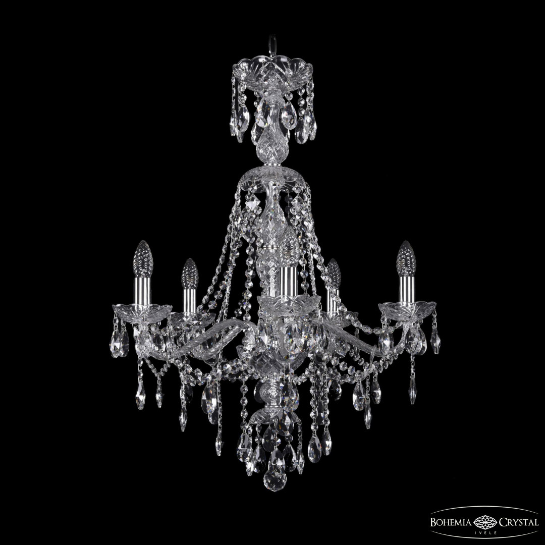 Люстра хрустальная 1415/5/200/XL-76 Ni