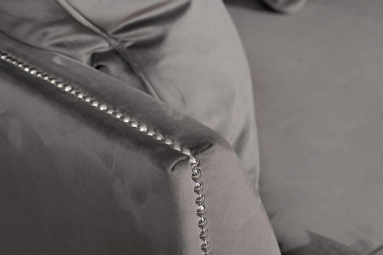 Диван Mores трехместный раскладной серый Garda Decor MORES2K-СЕРЫЙ-Н-Йорк112