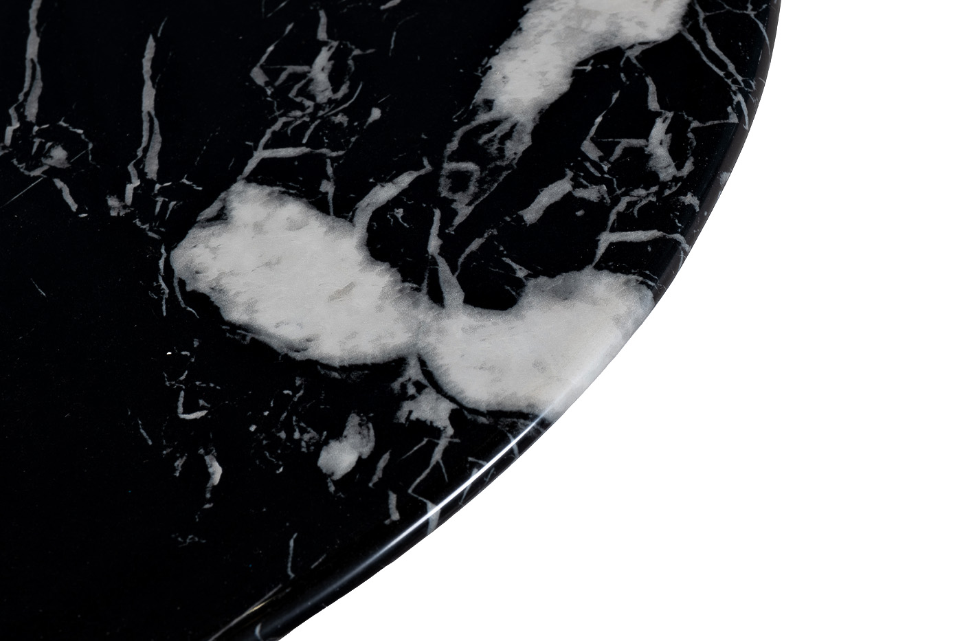 Столик журнальный искусственный мрамор черный Garda Decor 57EL-10311