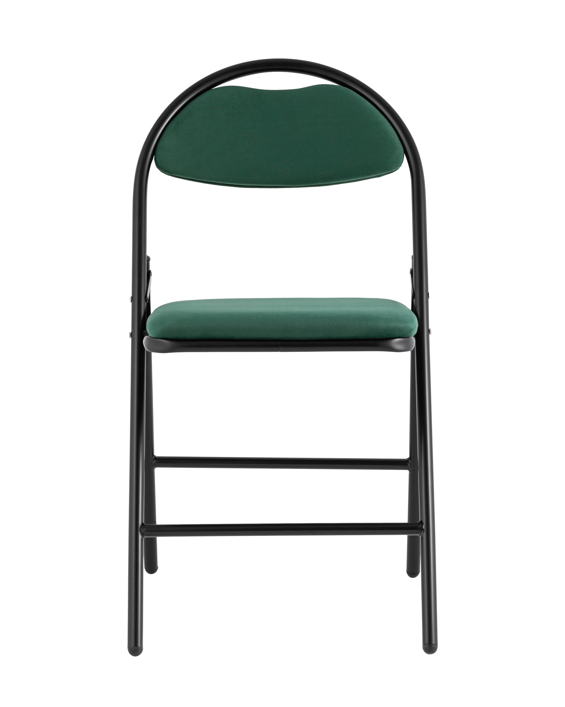 Стул складной Hagen велюр зелёный каркас черный Stool Group