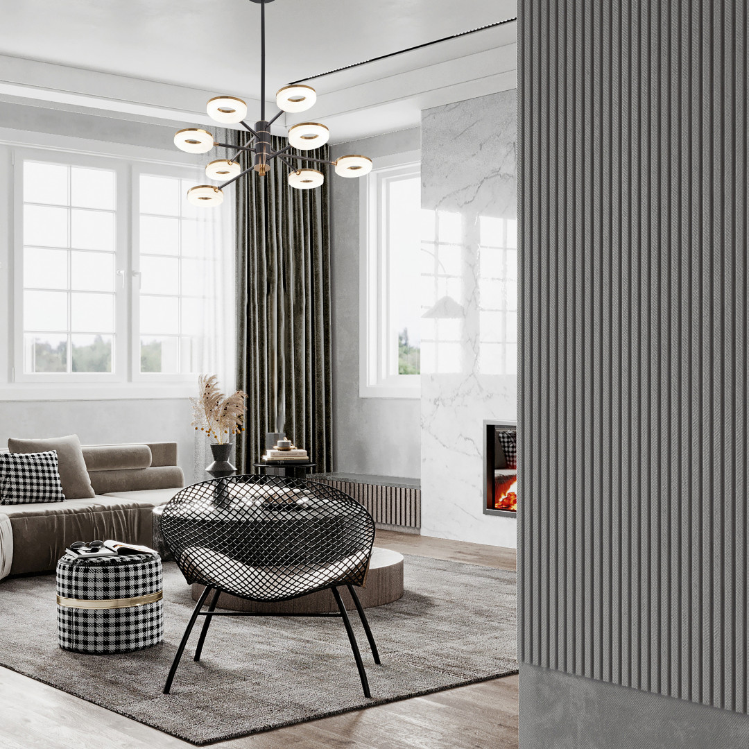 Люстра светодиодная 276699/8 BK/GD Arte Milano